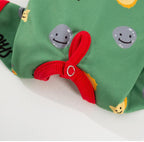 Cartoon space full-printed four-legged tummy jacket; Home clothes for cats and dogs Pet clothes for keeping warm and protecting the belly in autumn and winter