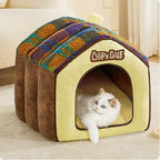 Winter warm pet bed; Small and medium-sized dogs suitable for all seasons; Luxury villa cat house