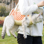 Pet cat single-shoulder strap; Portable crossbody cat bag for going out; Anti-escape cat slithering tool; Cat supplies