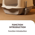 Extra Large Cat Litter Box Fully Enclosed Extra Large Odor-Isolating Easy-to-Clean Cat Toilet Pet Supplies