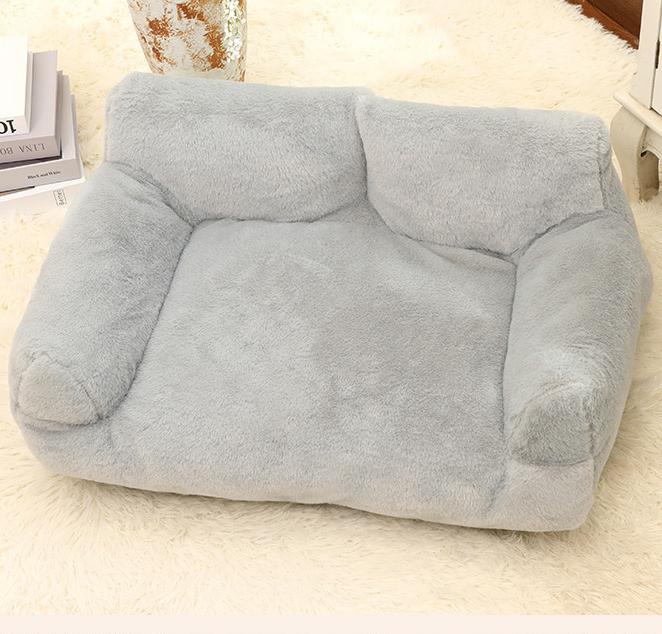 Pet rabbit fur sofa bed: Dog sofa, large pet sofa; Rabbit plush pet bed; Soft, high-quality cat beds, large dog beds and dog beds