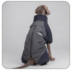 Dog autumn and winter windbreaker and cotton-padded jacket; Windproof, warm and waterproof; High-brightness and highly reflective dog cotton-padded clothing