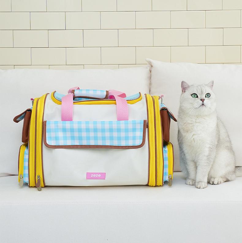 Pet outings bag Expansion pack with large capacity; Four-season universal cat bag, portable special bag for going out; Dog travel bag