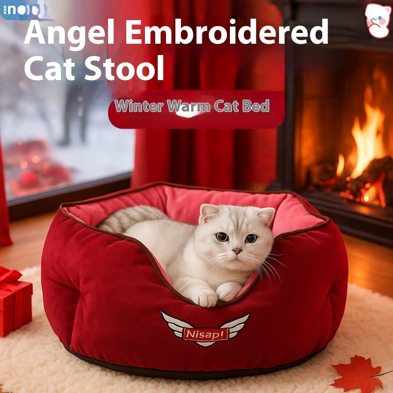 Winter warm cat bed; Suitable for all seasons; Autumn and winter warm cat bed house mat; Cat and dog beds.
