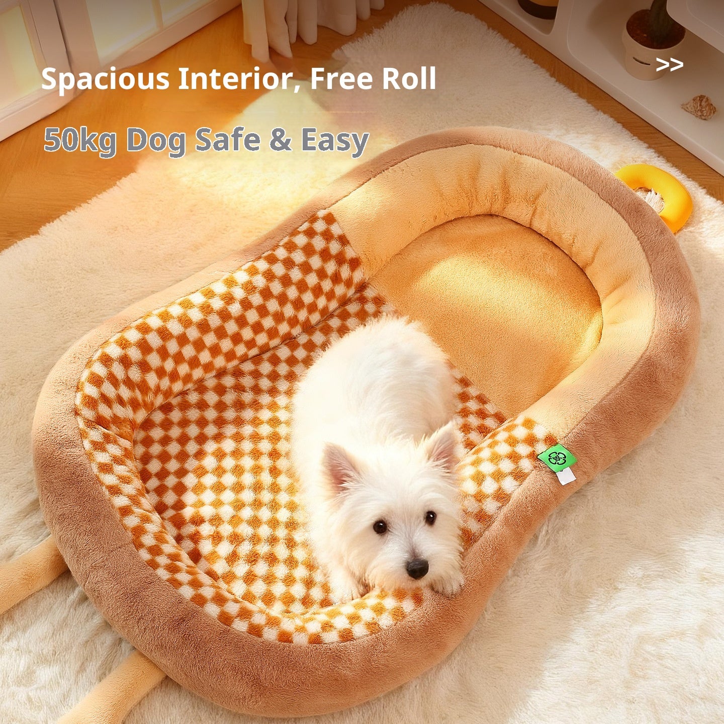 Arc-shaped dog kennel Warm pet bed for autumn and winter Sleeping dog MATS for medium and large-sized dogs; Cat bed and dog mat