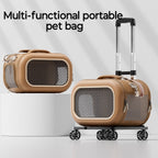 Multi-functional portable pet bag The cat bag is portable for going out. Large-capacity cat hand-held suitcase with pet handle