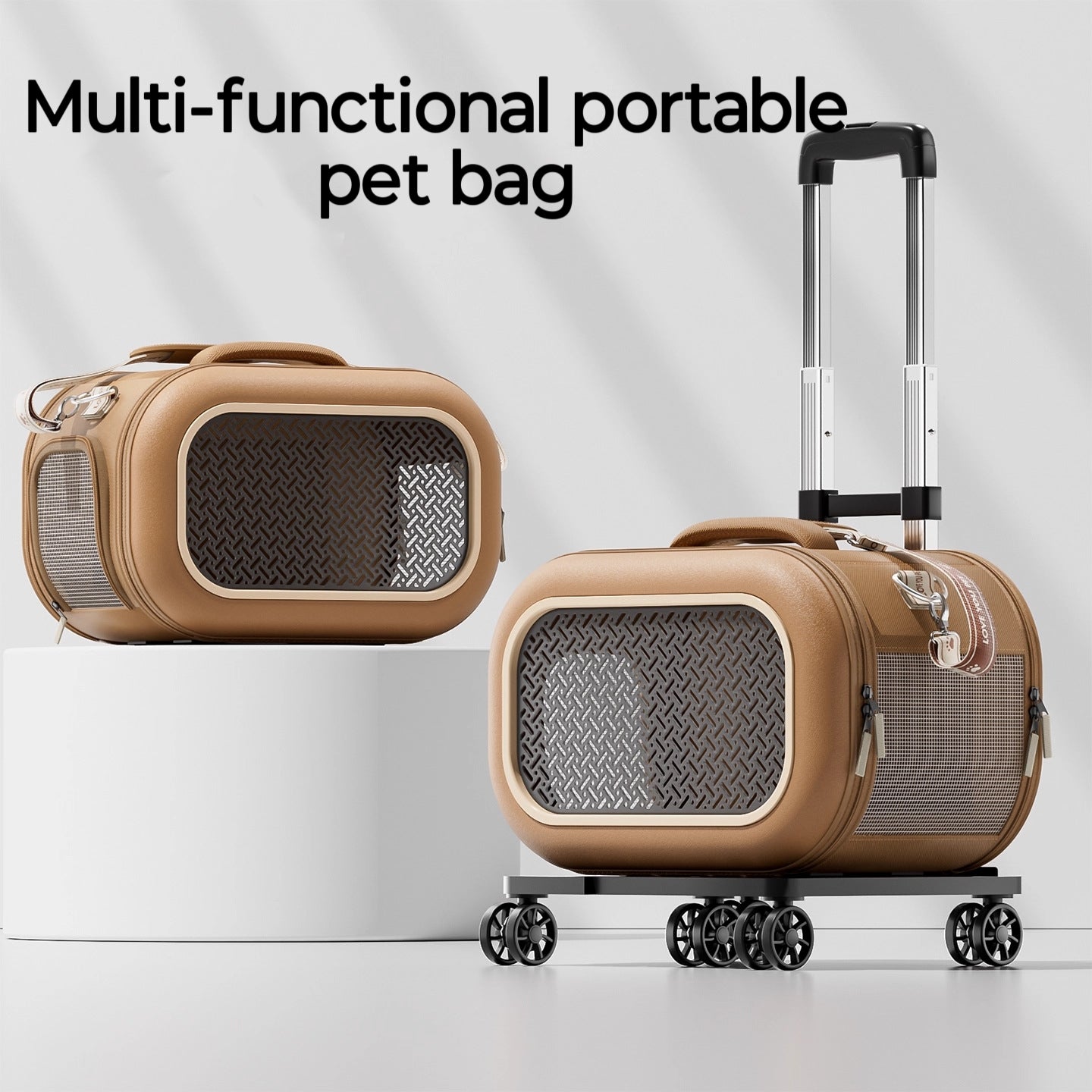 Multi-functional portable pet bag The cat bag is portable for going out. Large-capacity cat hand-held suitcase with pet handle