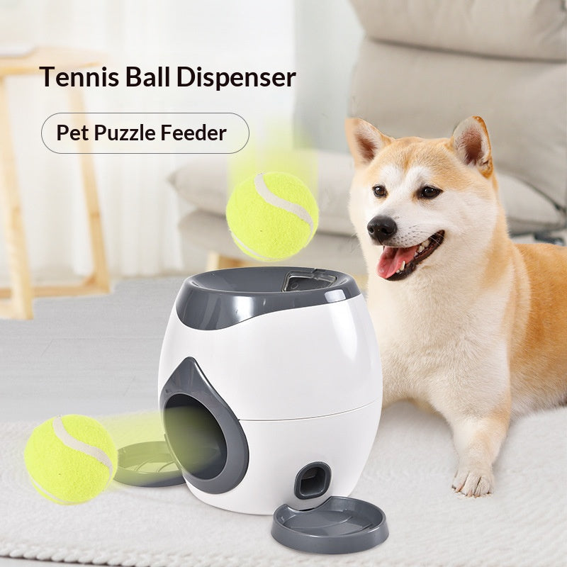 Pet dog tennis machine Self-entertaining toys to relieve boredom; Automatic food leakage reward machine feeder; Interactive indoor toys for dogs