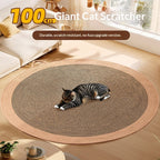 Rattan pet round mat: Cat mat for sleeping; Wear-resistant and non-flaking pet supplies; Rattan mat cat ice pad Floor mat cat scratcher