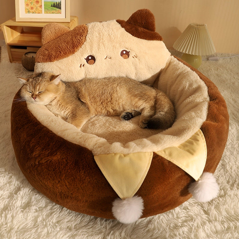 Winter warm cat mat for cat bed Sleeping cat house and dog bed; Suitable for all seasons; Cat sleeping pad Winter cat bed Pet sofa