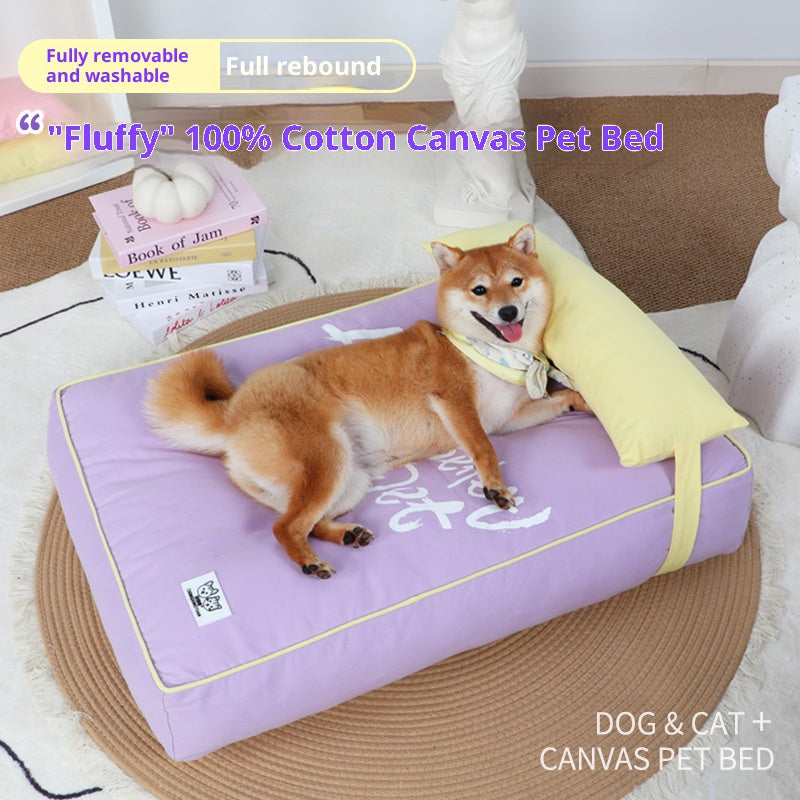 Pet dog bed mat All-season sofa cushion; Detachable and washable; Small and medium-sized dog and cat beds, puppy beds