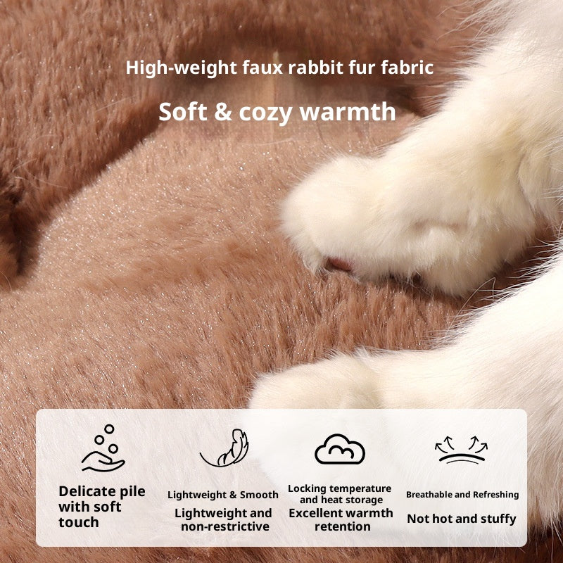 Little Bear pet mat All-season cat mat; Winter warm pet sleeping pad; Cat bed and dog bed mat; Suitable for both cats and dogs