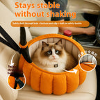 Round pumpkin-shaped pet beds, Christmas cat beds and dog beds, warm sofa bed pet pads, thickened sofa beds for cats in all seasons