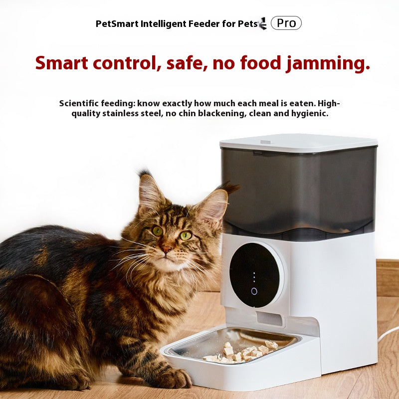 Intelligent pet feeder; Fully automatic feeding machine Moisture-proof integrated cat feeder