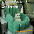 Dual-purpose car cat bed: It can be used both in a car and by hand. Portable cat bed for going out; Four-season universal closed cat bed; Windproof and warm