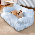Ice Silk breathable pet sofa bed Suitable for all seasons; Detachable and washable cat beds and dog beds; Cool, breathable, soft and comfortable