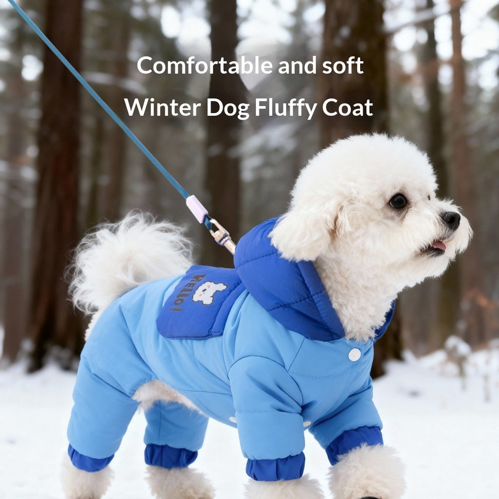 Little Bear pet down jacket Pet four-legged duck down drawstring windproof and warm down jacket Autumn and winter clothes for dogs and cats