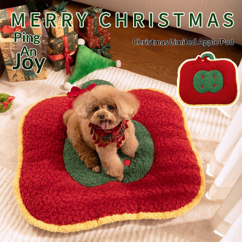 Christmas MATS for pet cats and dogs The pet mat is thickened for warmth. Dog bed, cat bed, Christmas pet bed