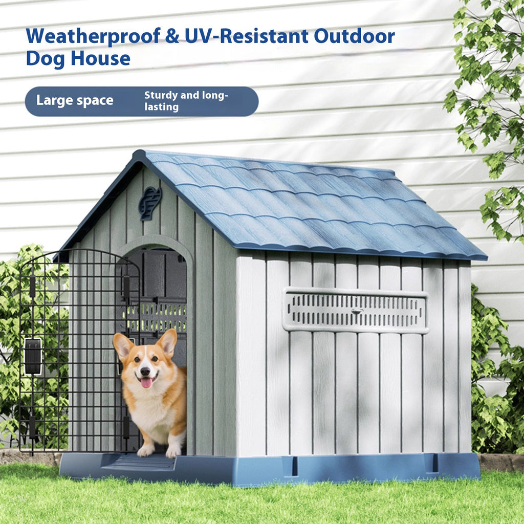 Medium-sized dog in an outdoor kennel Suitable for all seasons; Cold and rain protection; Pet winter dog house villa; Outdoor dog house