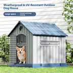 Medium-sized dog in an outdoor kennel Suitable for all seasons; Cold and rain protection; Pet winter dog house villa; Outdoor dog house