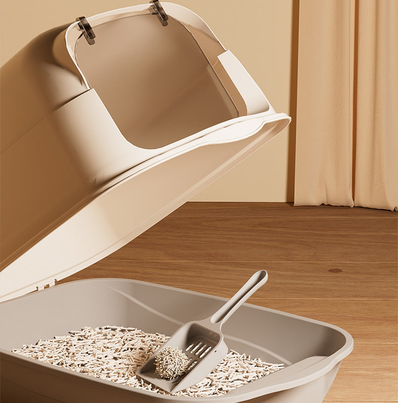 Extra Large Cat Litter Box Fully Enclosed Extra Large Odor-Isolating Easy-to-Clean Cat Toilet Pet Supplies