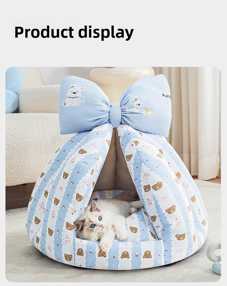 Wholesale Dog House Tent Winter Warm Enclosed Safe Small Dog Sleeping Dog House All Seasons