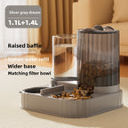 New Automatic Cat Feeder Dog Bowl Pet Bowl Cat Basin 2-in-1 Water Dispenser Cat Bowl Pet Supplies Cross-border