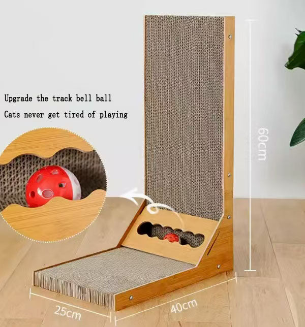 L-type cat scratch board, vertical wear-resistant and shavings free, large cat scratch board, scratch resistant and anti scratch sofa, corrugated paper cat supplies