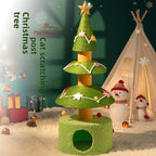 Christmas Tree Sisal Cat Scratching Board Wear-Resistant Non-Shedding Cat Claw Board Cat Climbing Frame Nest Integrated Cat Scratching Post Cat Toy