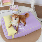 Pet dog bed mat All-season sofa cushion; Detachable and washable; Small and medium-sized dog and cat beds, puppy beds
