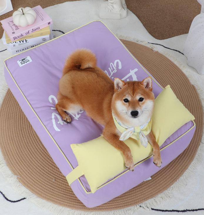Pet dog bed mat All-season sofa cushion; Detachable and washable; Small and medium-sized dog and cat beds, puppy beds