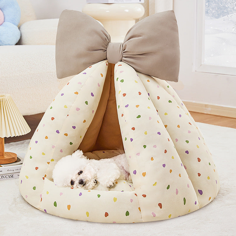 Wholesale Dog House Tent Winter Warm Enclosed Safe Small Dog Sleeping Dog House All Seasons