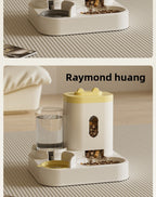 New Automatic Cat Feeder Dog Bowl Pet Bowl Cat Basin 2-in-1 Water Dispenser Cat Bowl Pet Supplies Cross-border
