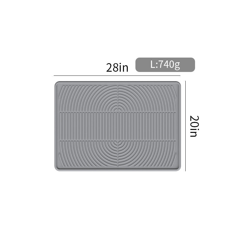 Pet silicone cat litter pad; Pet pad silicone cat litter pad; The cat is rubbing its feet on the mat. Leak-proof cat litter pad Easy-to-clean pet waterproof pad