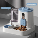 New Automatic Cat Feeder Dog Bowl Pet Bowl Cat Basin 2-in-1 Water Dispenser Cat Bowl Pet Supplies Cross-border