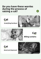 Cat Climbing Frame Solid Wood Home Cat Scratching Board Cat House Integrated Large Cat Toy Pet Fitness Multi-layer Cat Climbing Frame Cactus