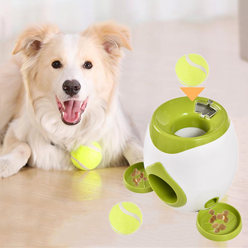 Pet dog tennis machine Self-entertaining toys to relieve boredom; Automatic food leakage reward machine feeder; Interactive indoor toys for dogs