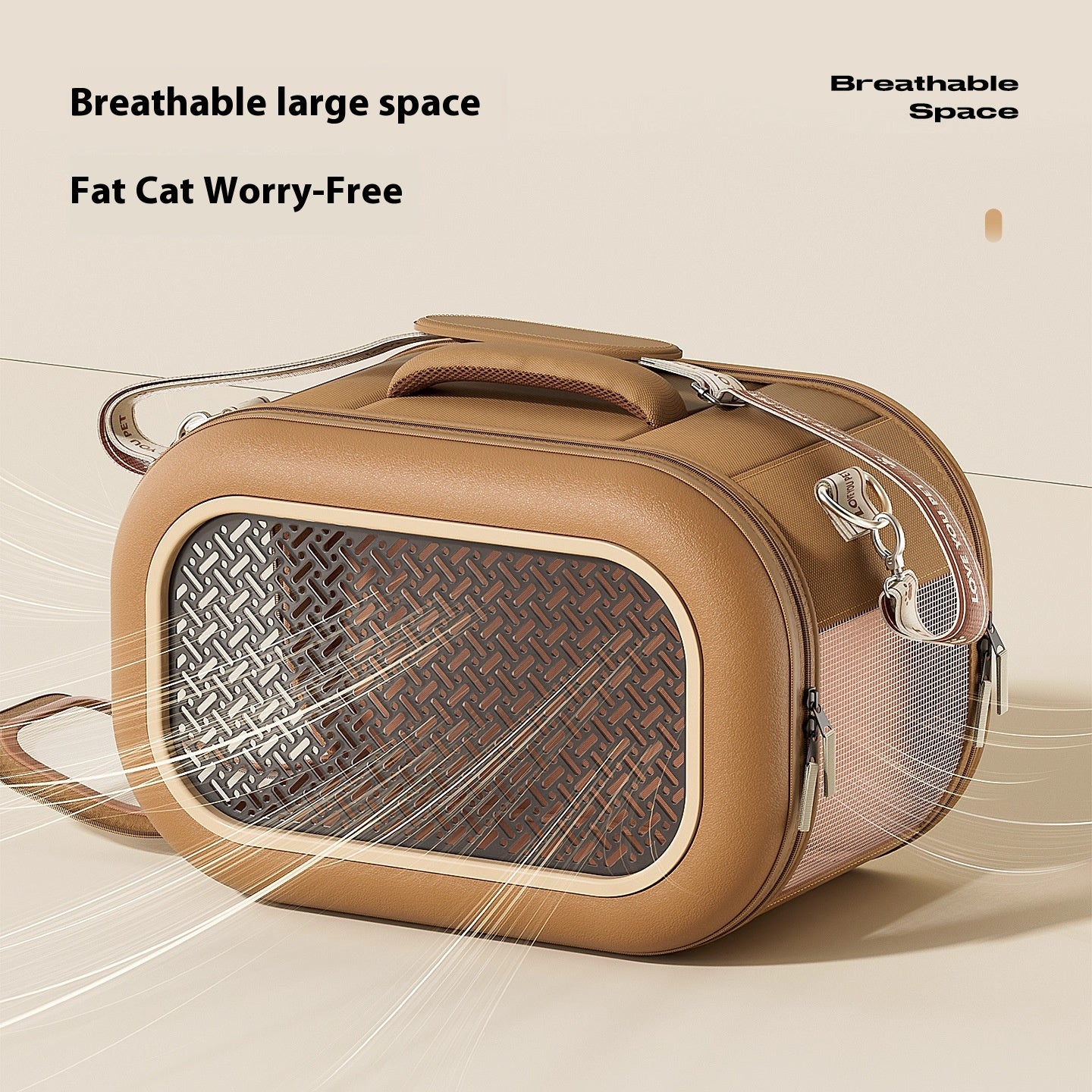 Multi-functional portable pet bag The cat bag is portable for going out. Large-capacity cat hand-held suitcase with pet handle