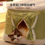 Winter warm pet beds and cat beds; Heat storage and warmth preservation Closed design Neither too hard nor too soft; Comfortable and soft; Multiple uses available all year round