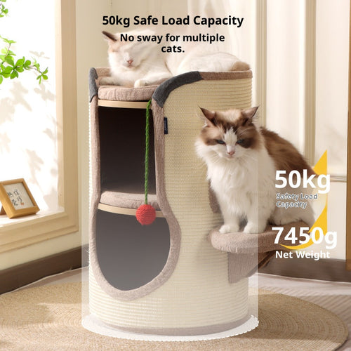 Cat bed, cat climbing frame and cat tree integrated. Sisal bucket cat house cat bed Cat toy cat bucket