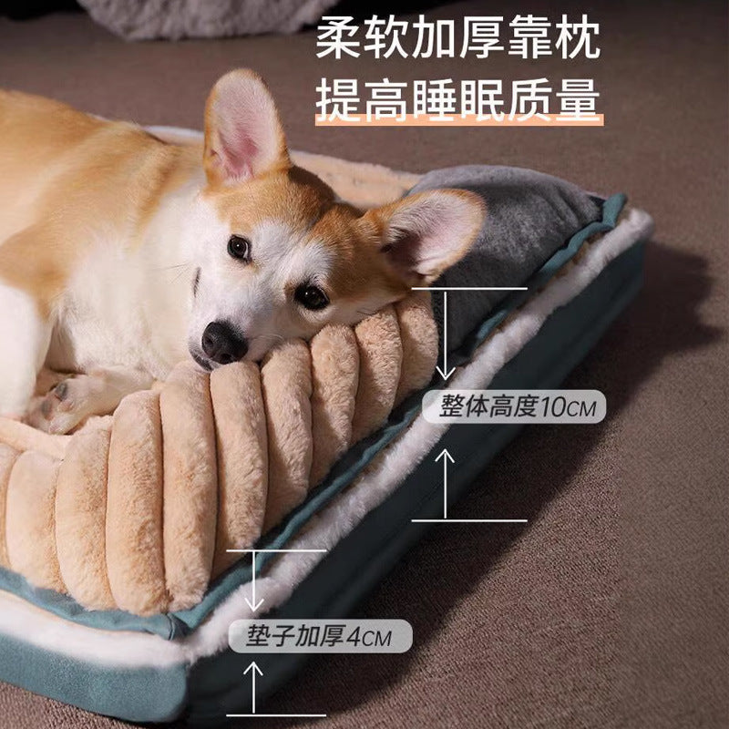 Sleeping pads for dogs and cats; Winter warm dog bed pillow; Tear-resistant mattress Pet floor mat Large dog kennels