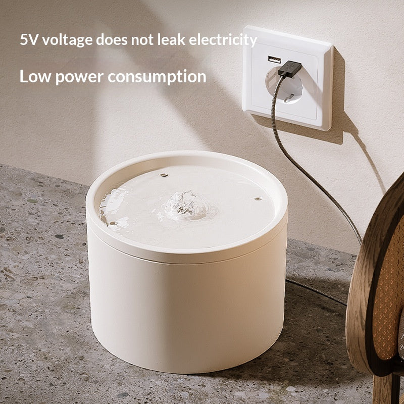 Pet ceramic water dispenser Cat automatic water dispenser Flowing silent circulating filtration ceramic water feeder Pet supplies