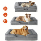All-season suitable medium and large-sized dog kennels; Removable and washable pet sofa cushions; Dirt-resistant, waterproof and warm in autumn and winter