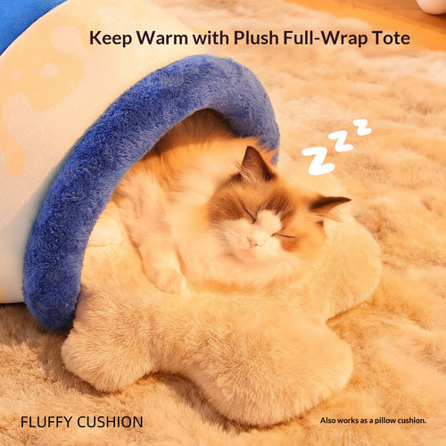 "Milk Can Pet Bed" Winter warm dog beds and cat beds; Yogurt bottle-shaped pet bed