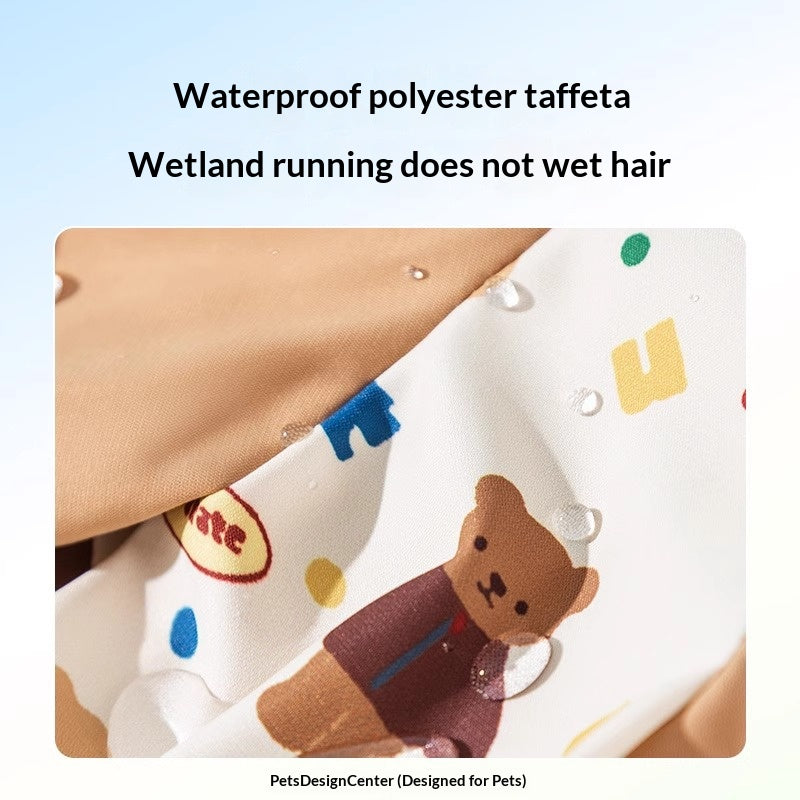 Pet dog dust-proof clothing for going out, full coverage on all four legs, waterproof and stain-resistant, comfortable and unrestrained. For large dogs