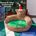 Christmas Bear pet sofa Dog beds and cat beds are suitable for all four seasons. Open pet bed Small dog kennel