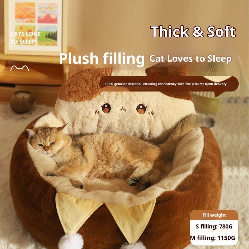 Winter warm cat mat for cat bed Sleeping cat house and dog bed; Suitable for all seasons; Cat sleeping pad Winter cat bed Pet sofa