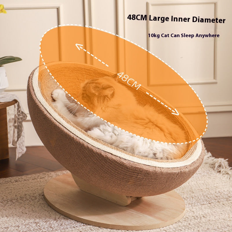 Indoor hemp rope cat scratchers and cat beds integrated. Large-sized cats, scratching cats, ball scratching cats, basin scratching cats toys