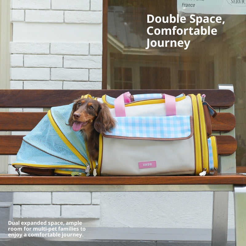 Pet outings bag Expansion pack with large capacity; Four-season universal cat bag, portable special bag for going out; Dog travel bag