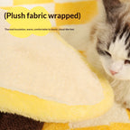 Banana cat scratch pillar Sword hemp rope shavings cat climbing frame Cat toy claw grinding tool - cat scratch board; Small space